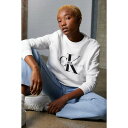 カルバンクライン レディース パーカー・スウェットシャツ アウター CORE MONOGRAM - Sweatshirt - bright white