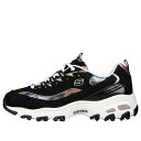 Skechers スケッチャーズ レディース スニーカー Black/Multi-Color 【(WMNS) Skechers D'Lites Leather ...