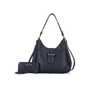 MKFRNV fB[X z ANZT[ Juliette Women's Shoulder Bag with Matching Wallet by Mia K Navy blue