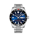 X^[O Y rv ANZT[ Men's Aquadiver Silver-tone Stainless Steel , Blue Dial , 51mm Round Watch Silver-tone