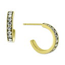Wj xj[j fB[X sAXCO ANZT[ Crystal Small Hoop Earrings in 18k Gold-Plated Sterling Silver, 0.59