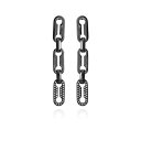 BXJ[g fB[X sAXCO ANZT[ Hematite-Tone Link Dangle Drop Earrings Silver, Hematite