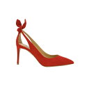 アクアズーラ レディース ヒール シューズ Aquazzura Red Suede Bow Tie Pump 85 Pumps RED