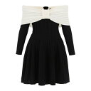 バルマン レディース ワンピース トップス Mini Dress Eer Noir Naturel