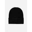 ヴェルサーチ レディース 帽子 アクセサリー BEANIE MACROLOGO - Beanie - black/white