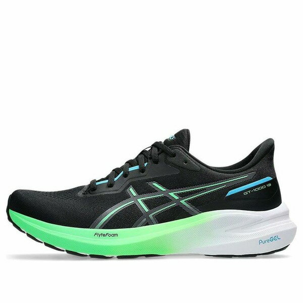 ASICS アシックス メンズ スニーカー 【ASICS GT-1000 13 'Black Digital Aqua' 1011B858-001】 サイズ US_6(24.0cm)