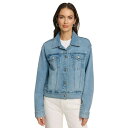 ダナ キャラン ニューヨーク レディース ジャケット&ブルゾン アウター Women's Foundation Denim Trucker Jacket Medium Wash Denim