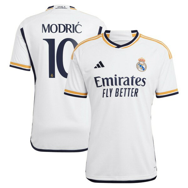 アディダス メンズ ユニフォーム トップス Luka Modric Real Madrid adidas 2023/24 Home Replica Jersey White