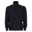 フェデーリ メンズ パーカー・スウェットシャツ アウター Derby - Wool Turtleneck Sweater Blue