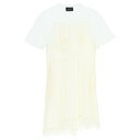 シモーネ・ロシャ レディース ワンピース トップス Camisole T-shirt Midi Dress WHITE CREAM PEARL (White)