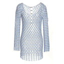 パコ・ラバンヌ レディース ワンピース トップス Acrylic Knit Dress Light Blue