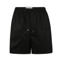 ヴァレンティノ メンズ カジュアルパンツ ボトムス Drawstring Waist Plain Shorts Black