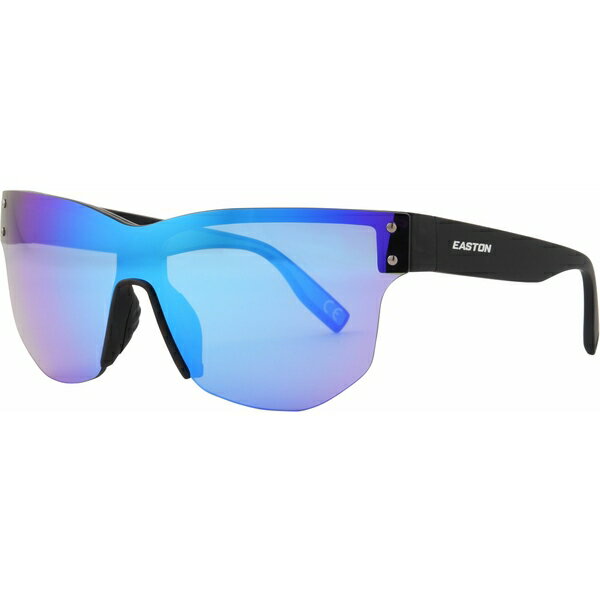 イーストン スポーツ メンズ サングラス・アイウェア アクセサリー Easton Women's Rival Sunglasses Rubberized Black/Blue