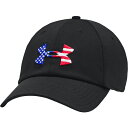 A_[A[}[ Y Xq ANZT[ Under Armour Men's Freedom Blitzing Adjustable Hat Black/White