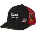 ハーレー メンズ シャツ トップス Hurley Men's NASCAR Trucker Hat Black/Red