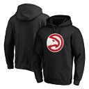 t@ieBNX Y p[J[EXEFbgVc AE^[ Atlanta Hawks Fanatics Branded Icon Primary Logo Fitted Pullover Hoodie Black