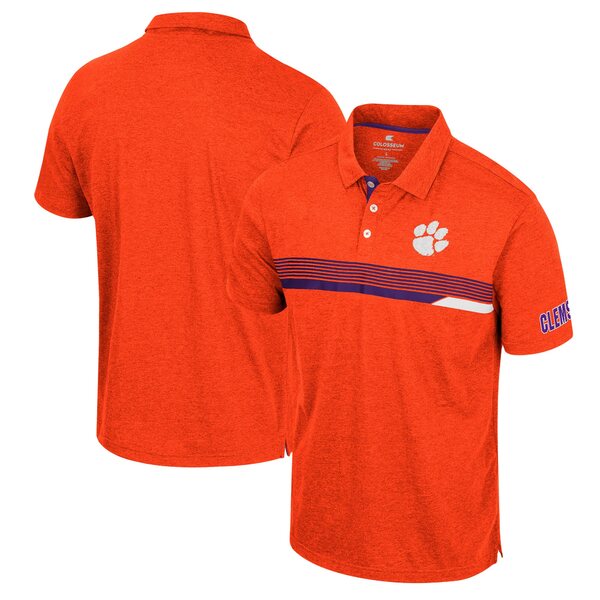 コロシアム メンズ ポロシャツ トップス Clemson Tigers Colosseum No Problemo Polo Orange