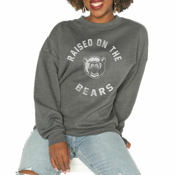 ゲームデイ レディース パーカー・スウェットシャツ アウター Baylor Bears Gameday Couture Women's Good Vibes Premium Fleece Drop Shoulder Pullover Sweatshirt Charcoal