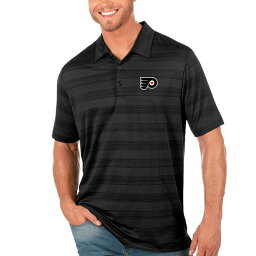 アンティグア メンズ ポロシャツ トップス Philadelphia Flyers Antigua Compass Polo Black