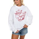 ゲームデイ レディース パーカー・スウェットシャツ アウター Washington State Cougars Gameday Couture Women's Run It Back Perfect Crewneck Pullover Sweatshirt White