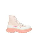 【送料無料】 マックイーン レディース ブーツ シューズ Ankle boots Pink