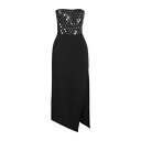 【送料無料】 デヴィッド コーマ レディース ワンピース トップス Midi dresses Black