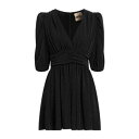 【送料無料】 アニエバイ レディース ワンピース トップス Mini dresses Black