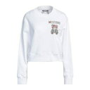 【送料無料】 モスキーノ レディース パーカー・スウェットシャツ アウター Sweatshirts White