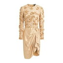 【送料無料】 エリザベスフランキ レディース ワンピース トップス Midi dresses Beige