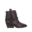 【送料無料】 ロレンツォ マリ レディース ブーツ シューズ Ankle boots Brown