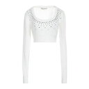 【送料無料】 アレッサンドラ・リッチ レディース ニット&セーター アウター Sweaters White