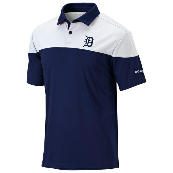 コロンビア ポロシャツ メンズ コロンビア メンズ ポロシャツ トップス Detroit Tigers Columbia OmniWick Best Ball Polo Navy