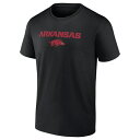 ファナティクス メンズ Tシャツ トップス Arkansas Razorbacks Fanatics Branded Game Day 2Hit TShirt Black