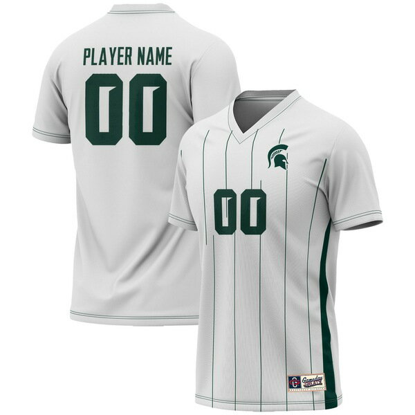 ゲームデイグレーツ メンズ ユニフォーム トップス Michigan State Spartans GameDay Greats Unisex NIL PickAPlayer Lightweight Women's Soccer Jersey White