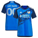 AfB_X fB[X jtH[ gbvX FC Cincinnati adidas Women's 2023 River Kit Replica Custom Jersey Blue