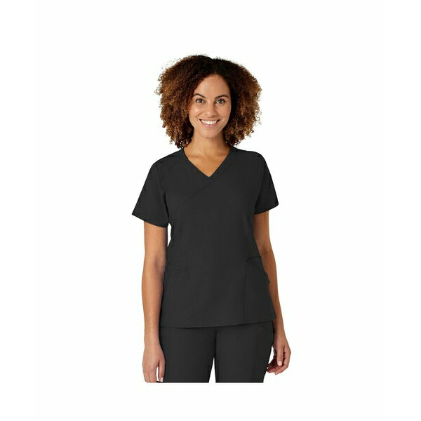 ウィンク レディース カットソー トップス Women's W123 Mock Wrap Scrub Top Hunter