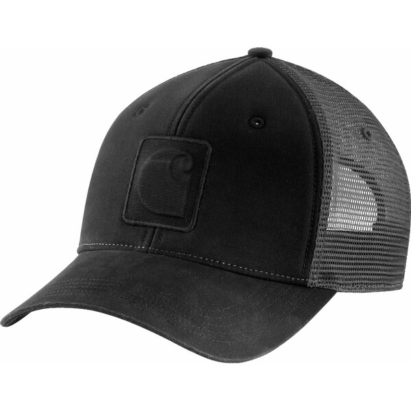 J[n[g Y Xq ANZT[ Carhartt Men's Embossed Trucker Hat Black