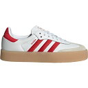 アディダス レディース スニーカー シューズ adidas Women 039 s Sambae Shoes White/Red/White