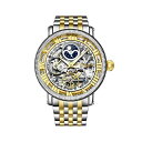 X^[O Y rv ANZT[ Men's Gold - Silver Tone Stainless Steel Bracelet Watch 49mm Gold