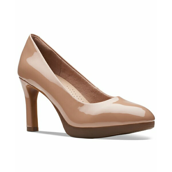 クラークス クラークス レディース パンプス シューズ Women's Ambyr 2 Braley High-Heel Platform Pumps Warm Beige Patent