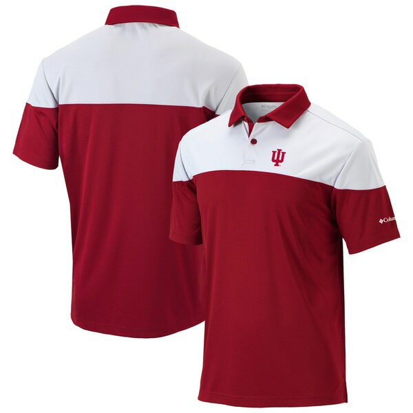 コロンビア メンズ ポロシャツ トップス Indiana Hoosiers Columbia Best Ball OmniWick Polo Crimson