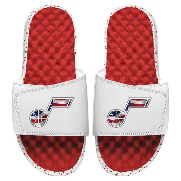 アイスライド メンズ サンダル シューズ Utah Jazz ISlide Americana Slide Sandals Red/White