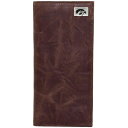 G[OEBO Y z ANZT[ Iowa Hawkeyes Leather Secretary Wallet with Concho Brown