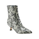 マーク・フィッシャー レディース ブーツ シューズ Women's Iggy Pointy Toe Dress Booties Black/White Snak...