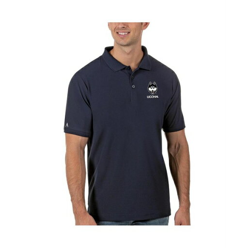 アンティグア メンズ シャツ トップス Men's Navy UConn Huskies Legacy Pique Polo Navy アンティグア メンズ シャツ トップス Men's Navy UConn Huskies Legacy Pique Polo Navy