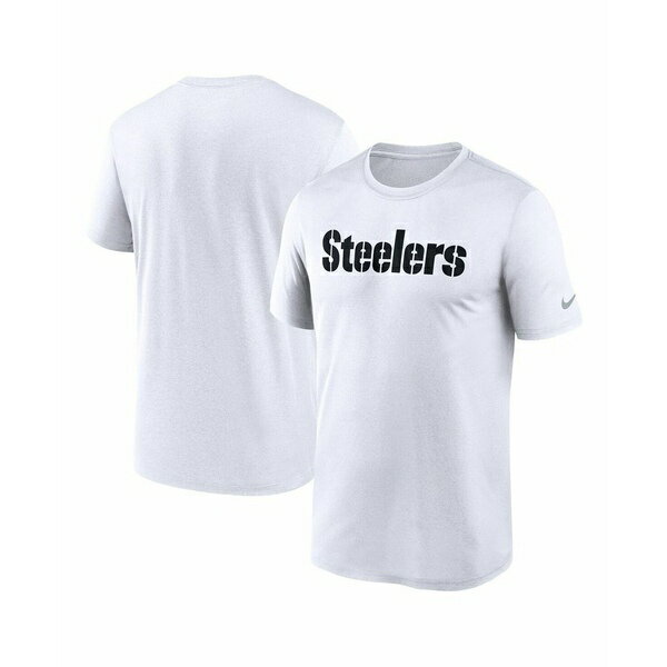 ʥ   ȥåץ Men's White Pittsburgh Steelers Primetime Legend Word...
