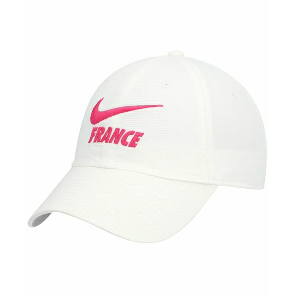 ナイキ レディース 帽子 アクセサリー Women's White France National Team Campus Adjustable Hat White