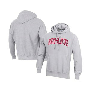 チャンピオン メンズ パーカー・スウェットシャツ アウター Men's Gray Winston-Salem State Rams Tall Arch Pullover Hoodie Gray