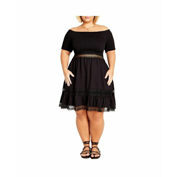 シティーシック レディース ワンピース トップス Women's Aura Dress Black