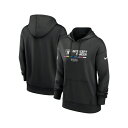 ナイキ レディース パーカー・スウェットシャツ アウター Women's Black Las Vegas Raiders NFL Crucial Catch Therma Performance Pullover Hoodie Black(4)